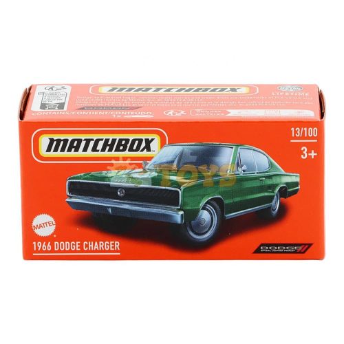 MATCHBOX 1966 Dodge Charger HVP94 Mattel kisautó