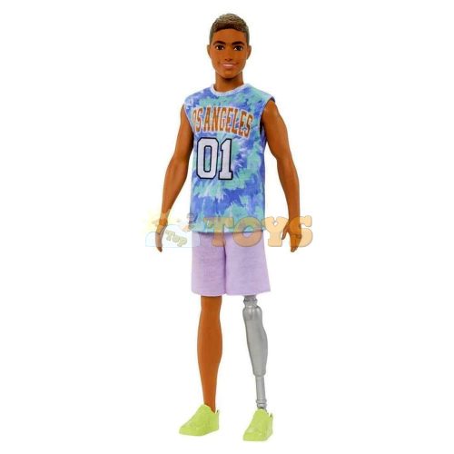 Ken Fashionistas Barbie baba #212 HJT11 protézis lábbal