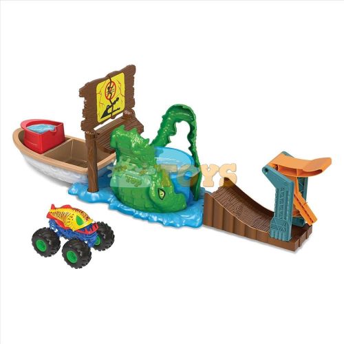 Hot Wheels Monster Trucks és Crocodile HGV14 Mattel játékkészlet