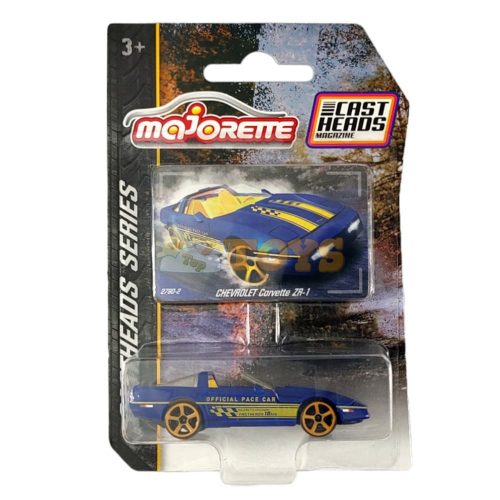 Majorette kisautó Chevrolet Corvette ZR-1 öntvényfejek, 212054210 sorozat