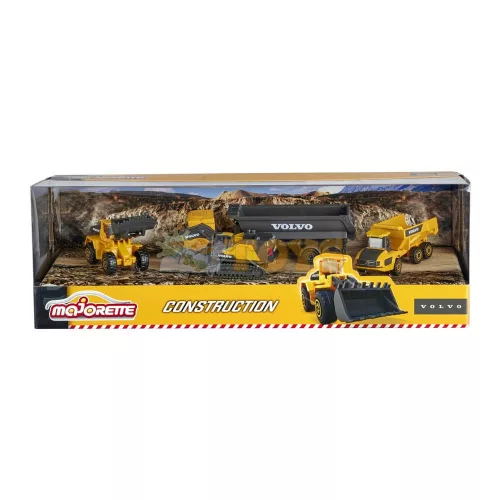 majorette 5 db kisautó készlet Volvo Construction Giftpack 212057287