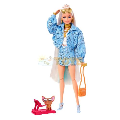 Barbie Extra Barbie Doll Epic Bandana Outfit HHN08 Mattel