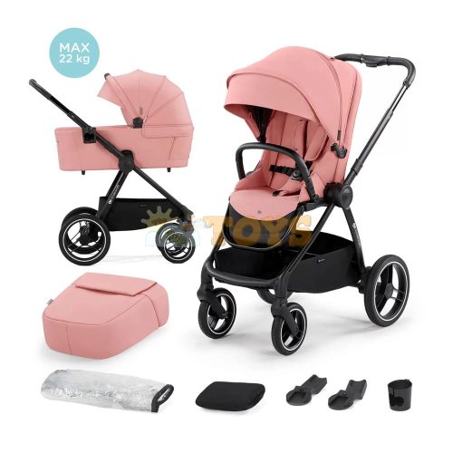 Kinderkraft babakocsi NEA Ash Pink 2 az 1-ben - 2 az 1-ben babakocsi