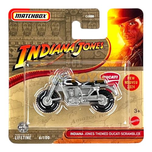 MATCHBOX Indiana Jones Ducati Scrambler HVN38 fém motorkerékpár