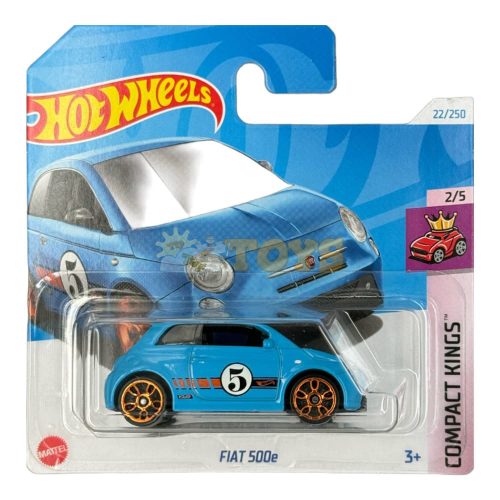Hot Wheels kisautó Fiat 500e HTD03 - Compact Kings - Mattel