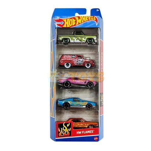 Hot Wheels HW Flames HTV47 Mattel 5 modell autós szett
