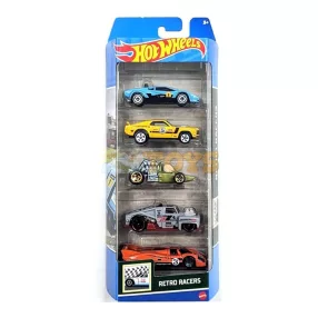  Hot Wheels 5 autóból álló készlet Retro Racers HTV50 Mattel