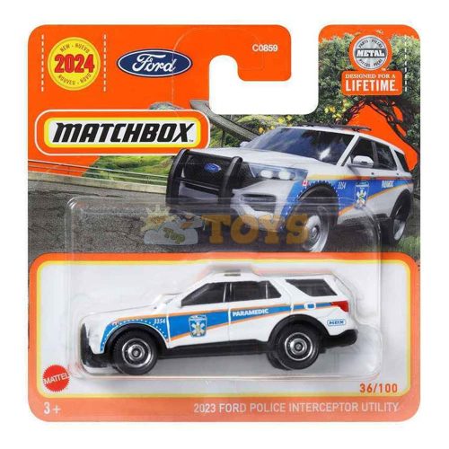 MATCHBOX 2023 Ford Police Interceptor Utility HVN42 Kisautó