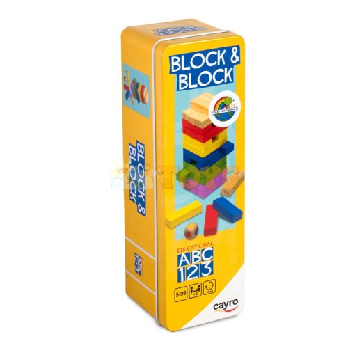 Block & Block Társasjáték - fémdoboz - ügyességi játék