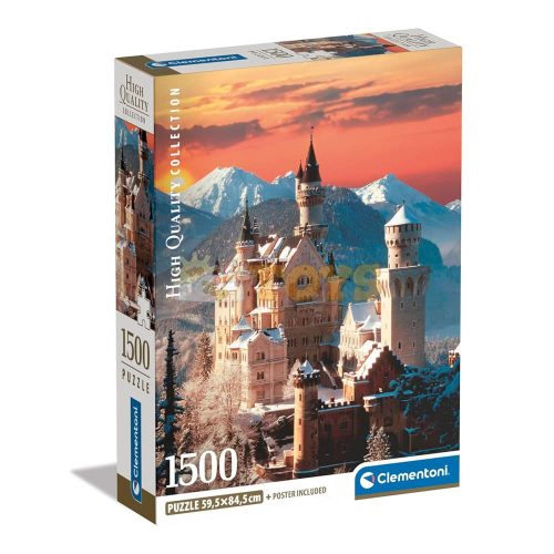 Clementoni Puzzle Neuschwanstein kastély 31716 - 1500 darabos 