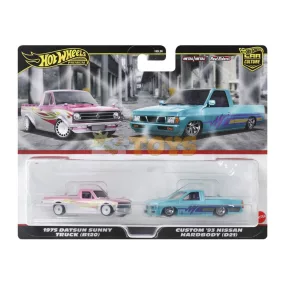   Hot Wheels Premium Car Culture 2 db-os Datsun Sunny Truck és '93 Nissan Hardbody HRR78