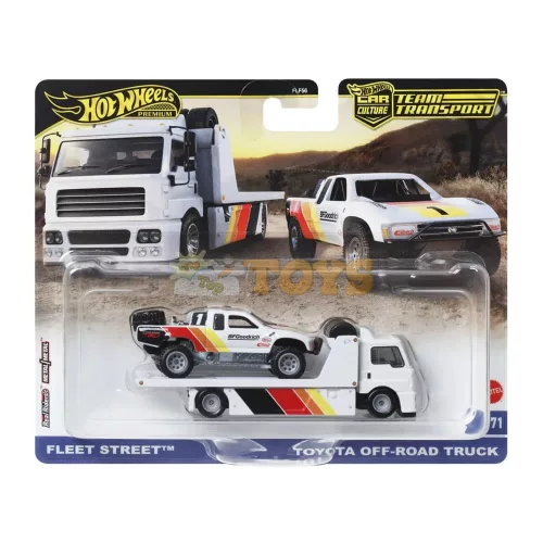 Hot Wheels Premium Team Transport Fleet Street és Toyota Off-Road HRV39