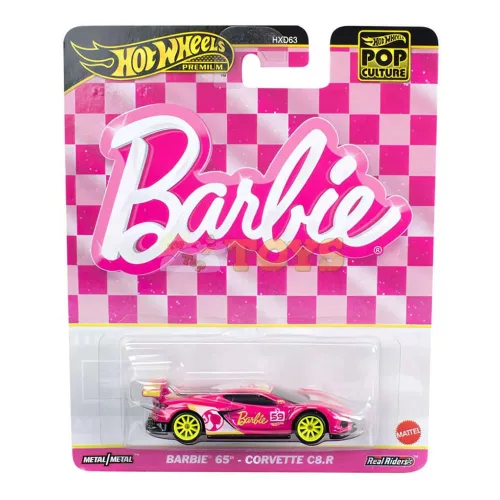 Hot Wheels Premium Barbie 65 Corvette C8 R Pop Culture HVJ51 kisautó