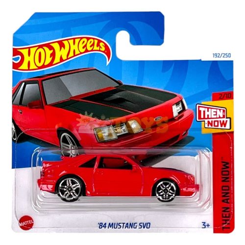Hot Wheels '84 Mustang SVO HTC66 - Then and Now - kisautó