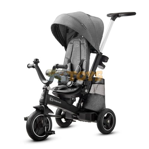 Kinderkraft Gyermek tricikli EASYTWIST platinaszürke KKRETWIGRY0000