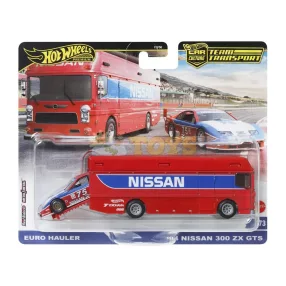   Hot Wheels Premium Team Transport Euro Hauler és '94 Nissan 300 ZX GTS HRV44