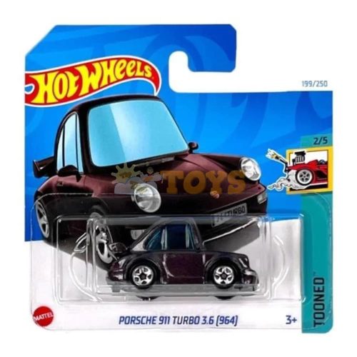 Hot Wheels Porsche 911 Turbo 3.6 (964) HTB41 Tooned kisautó