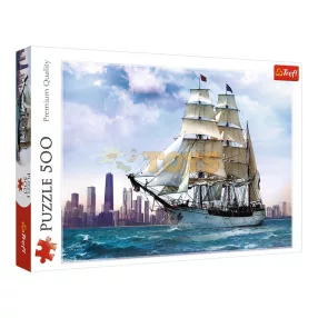 Trefl Puzzle 500 darabos Hajózva Chicago felé 37120