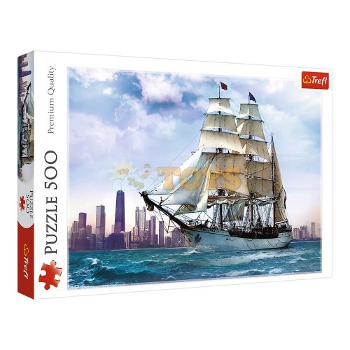 Trefl Puzzle 500 darabos Hajózva Chicago felé 37120