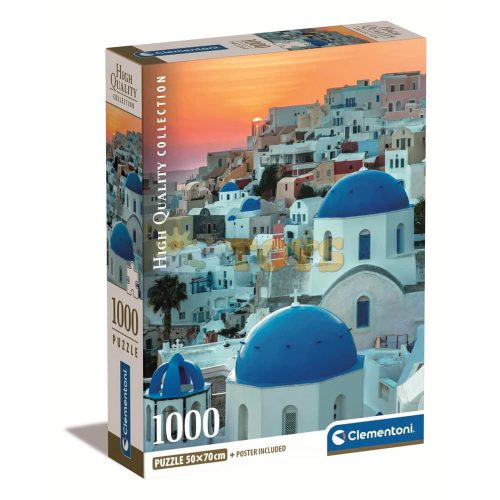 Clementoni Puzzle 1000 darabos Santorini 39912