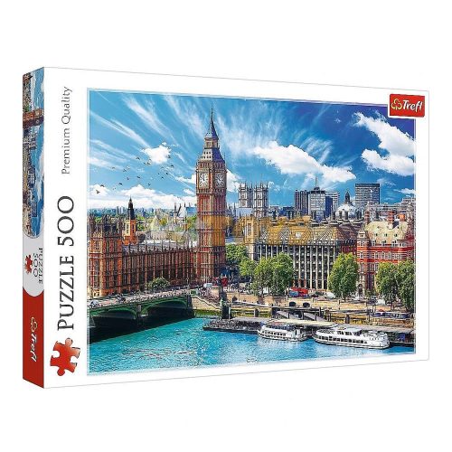 Trefl Puzzle 500 darabos Napos nap Londonban 37329