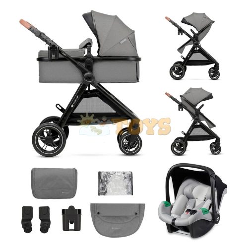 Kinderkraft 3 az 1-ben babakocsi ESME Moonlight Grey - 3 az 1-ben babakocsi