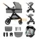 Kinderkraft 3 az 1-ben babakocsi ESME Moonlight Grey - 3 az 1-ben babakocsi