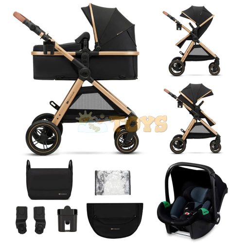 Kinderkraft 3 az 1-ben babakocsi ESME Pure Black - 3 az 1-ben babakocsi