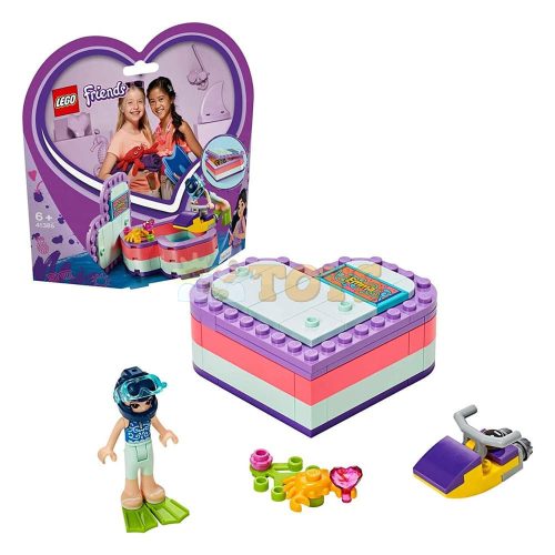 LEGO® Friends Emma nyári szív alakú doboza - 86 darab