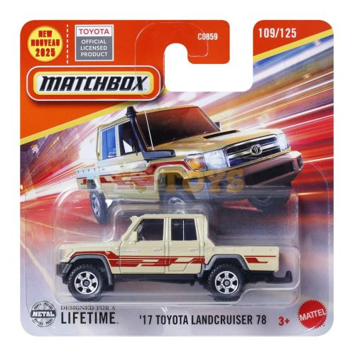 MATCHBOX kisautó '17 Toyota Landcruiser 78 JBR11