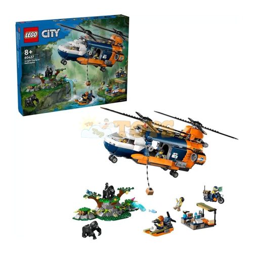 LEGO® City Dzsungelkutató helikopter a bázison 60437