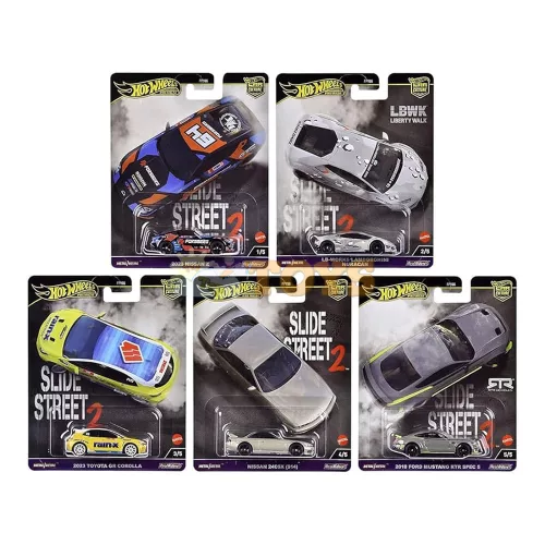 Hot Wheels Premium Car Culture Slide Street 2 autó szett FPY86-959H