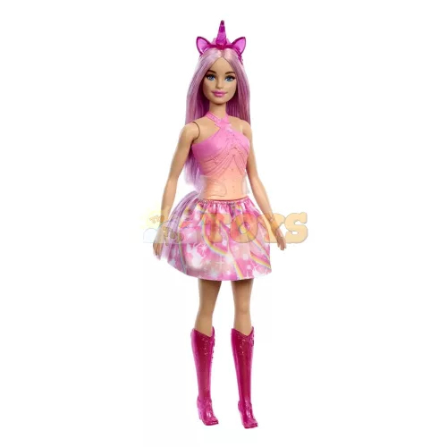 Barbie Dreamtopia Unikornis baba rózsaszín ruhában HRR13 - Mattel