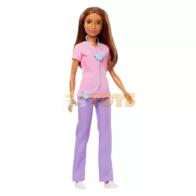   Barbie karrier baba Orvosi egyenruhába öltözve barna hajú HBW99 - Mattel