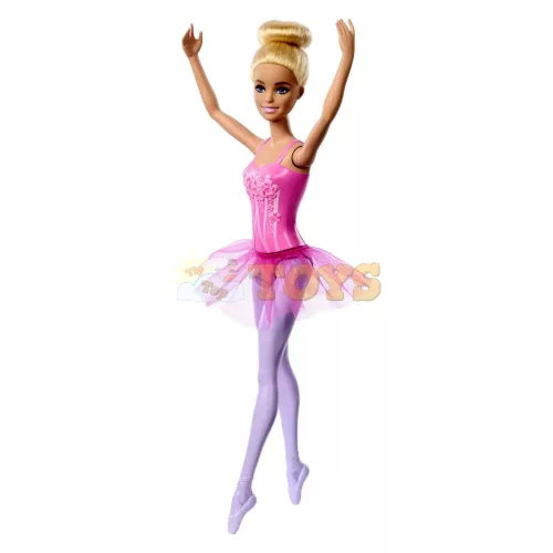 Barbie karrier baba Balerina rózsaszín tütüben szőke hajjal HRG34 - Mattel