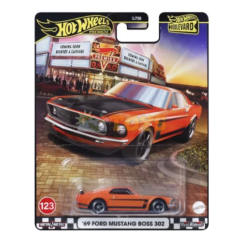 Hot Wheels Premium Boulevard '69 Ford Mustang Boss 302 kisautó JBL20