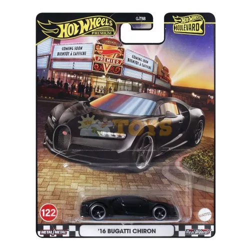 Hot Wheels Premium Boulevard '16 Bugatti Chiron kisautó JBL30 - Mattel