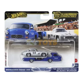  Hot Wheels Premium Team Transport Mercedes-Benz 300 SL / '55 Mercedes HRV48
