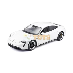   Bburago kisautó Porsche Taycan Turbo S fehér - 1:24 méretarány