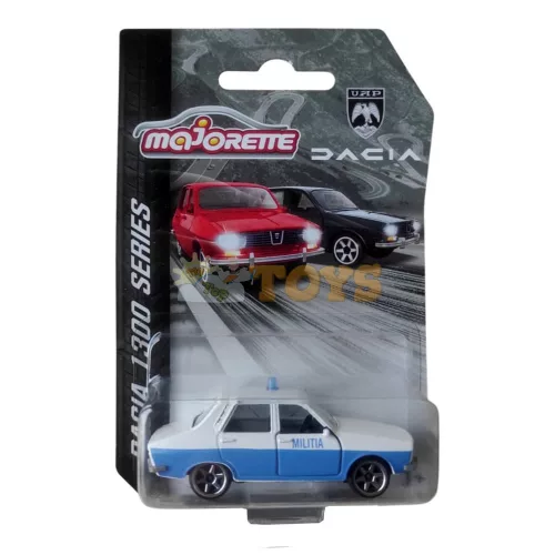 majorette kisautó Dacia 1300 Series Miliția fehér kék 21 0205 2010